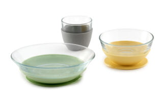 Béaba - Coffret repas verre yellow