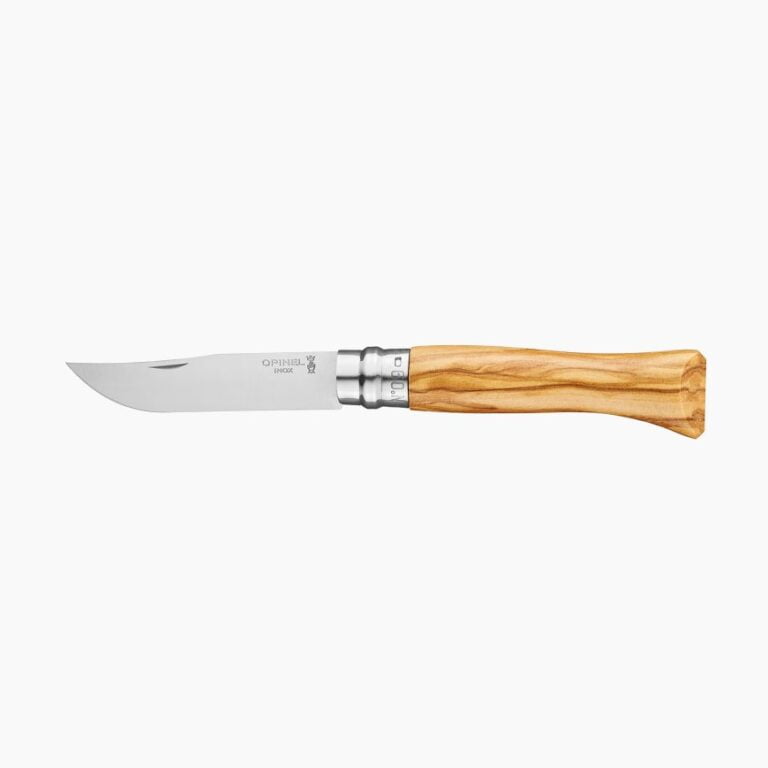 Opinel - Couteau de poche N°09 Olivier - Lame acier inoxydable 9 cm - Manche bois résistant - Made in France