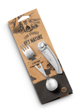 Le Grand Tétras - Pack nature Le Grand Tétras : un couteau  et une fourchette cuillère 6 en 1