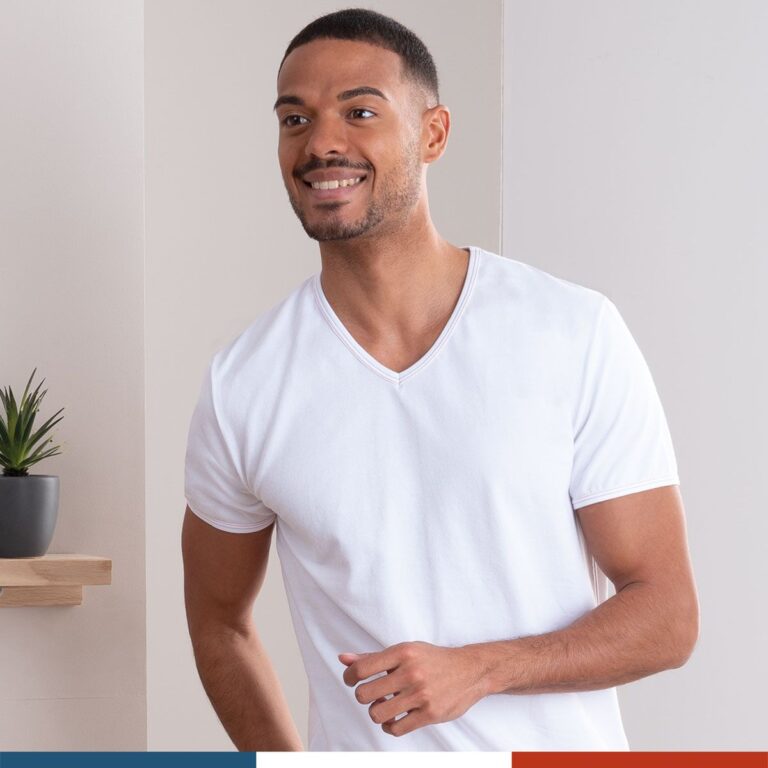 Eminence - Tee-shirt col V homme