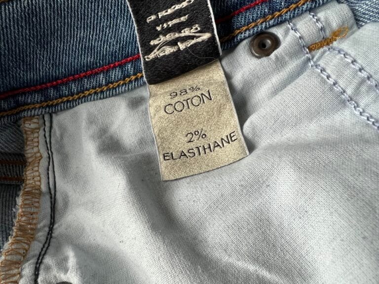 Jeans Atelier Tuffery - Étiquette de composition
