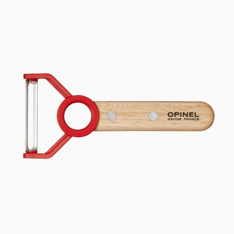 Opinel - Eplucheur pour enfant Le Petit Chef - Accessoire Couteau de Cuisine - Lame acier inoxydable - Manche Bois Hêtre - Made in France
