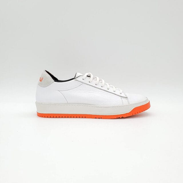 Milémil - Sneakers Derby cuir blanc