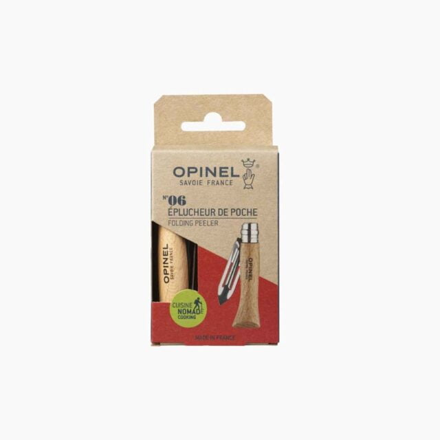 Opinel - Couteau N°06 Eplucheur de Poche - Lame acier inoxydable 6 cm - Manche hêtre - Econome - Pique-nique - Made in France