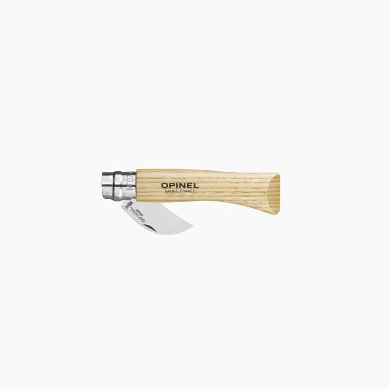 Opinel - Couteau N°07 Châtaigne ail et dénoyautage - Lame acier inoxydable 4 cm - Manche châtaignier - Eplucheur - Cuisine nomade - Made in France