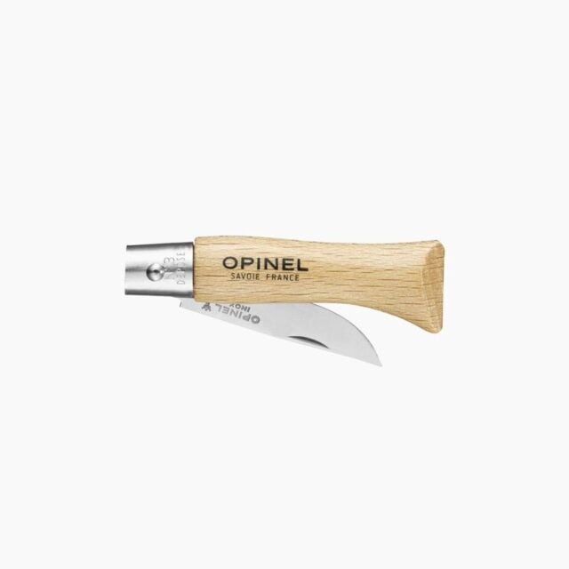 Opinel - Couteau de Poche N°03 Inox - Lame acier inoxydable 4 cm - Manche Bois Hêtre - Made in France