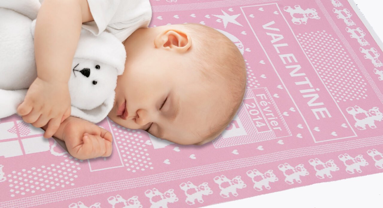 Naissance cadeau - Le plaid