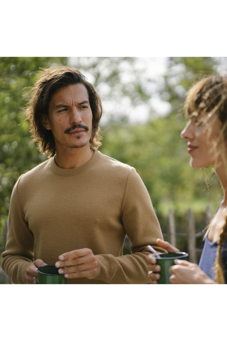 Le t-shirt Propre - Le pull 100% laine française - Camel