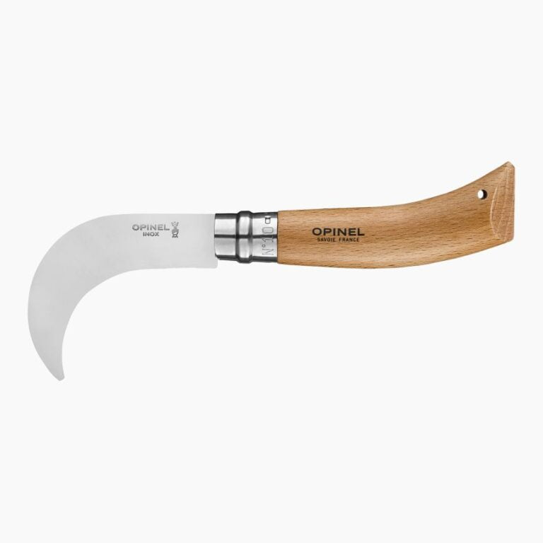 serpette10 Opinel - Serpette N°10 - Couteau Outil Jardinage - Lame courbée acier inoxydable 10 cm - Manche Bois Hêtre - Made in France