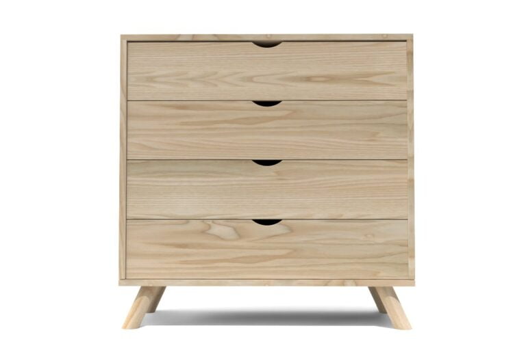 ABC MEUBLES - Commode Scandinave en bois massif Viking