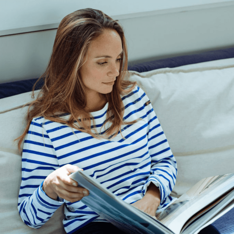 Le Minor - Basics Pastel Marinière bleue