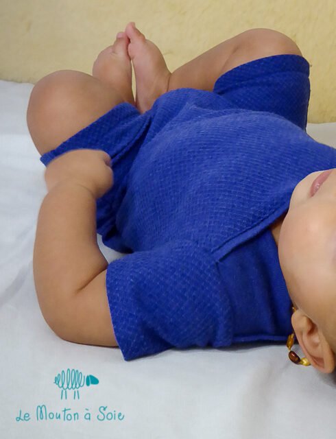 Le Mouton à Soie - combishort bébé PRECOMMANDE