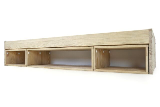 ABC MEUBLES - Lit avec rangement Maël 90x200