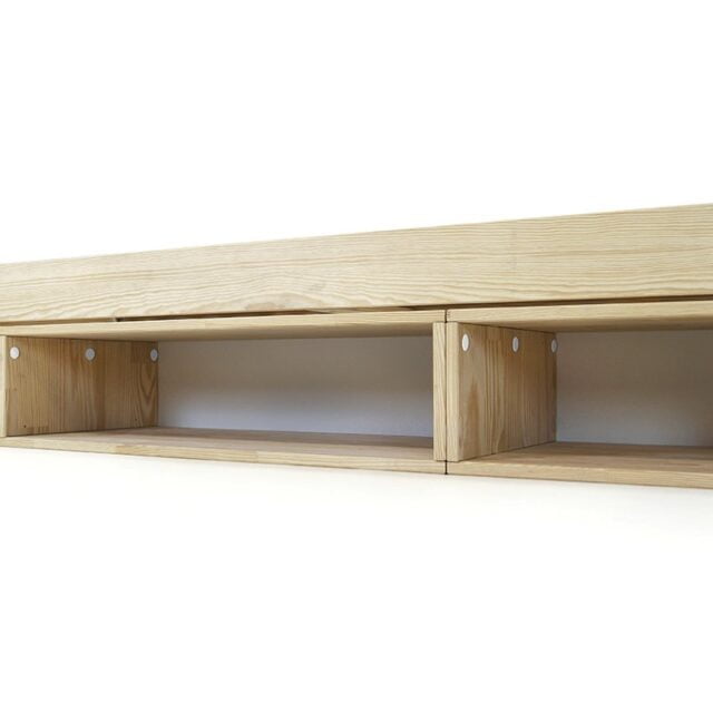 ABC MEUBLES - Lit avec rangement Maël 90x200