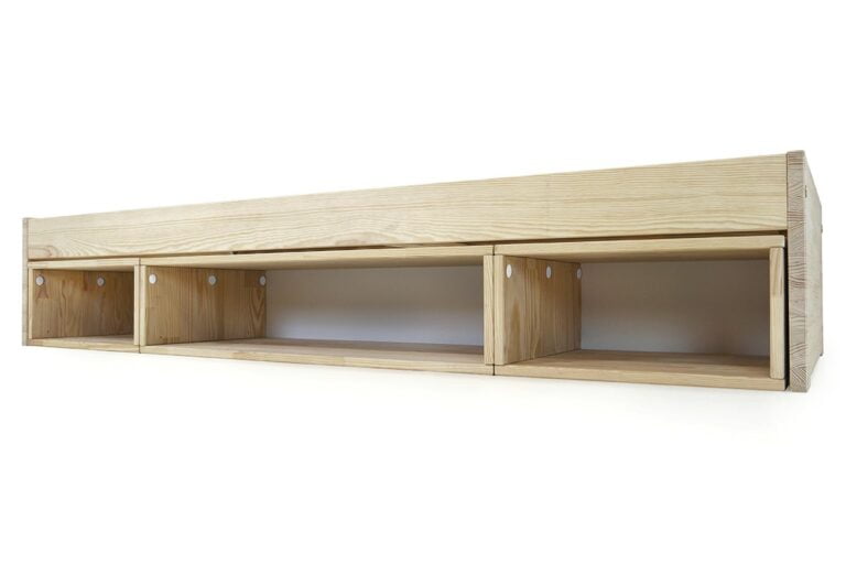 ABC MEUBLES - Lit avec rangement Maël 90x200