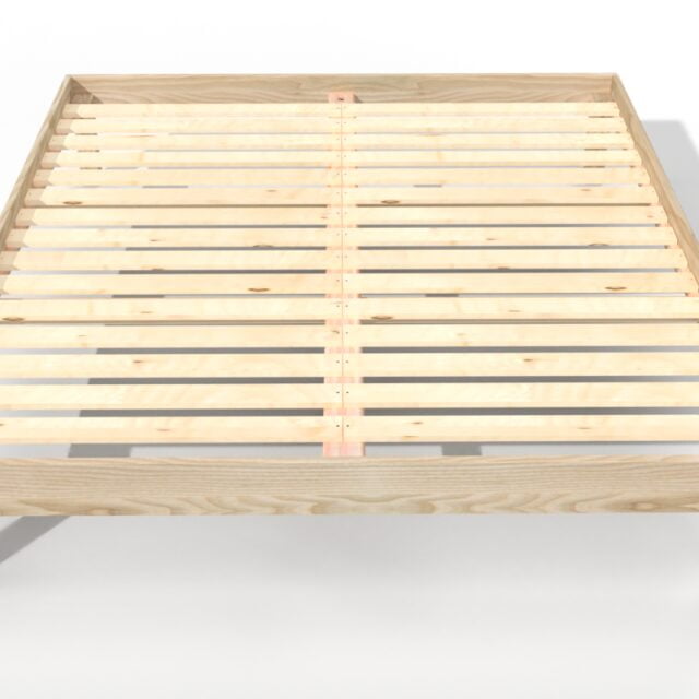 ABC MEUBLES - Lit queen size 180x200 Confort en bois massif