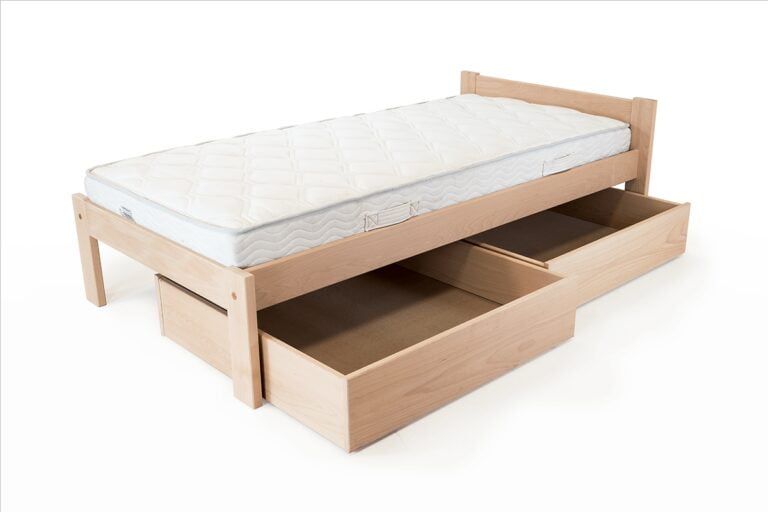 ABC MEUBLES - Lit 90x190 enfant en bois hêtre Simply