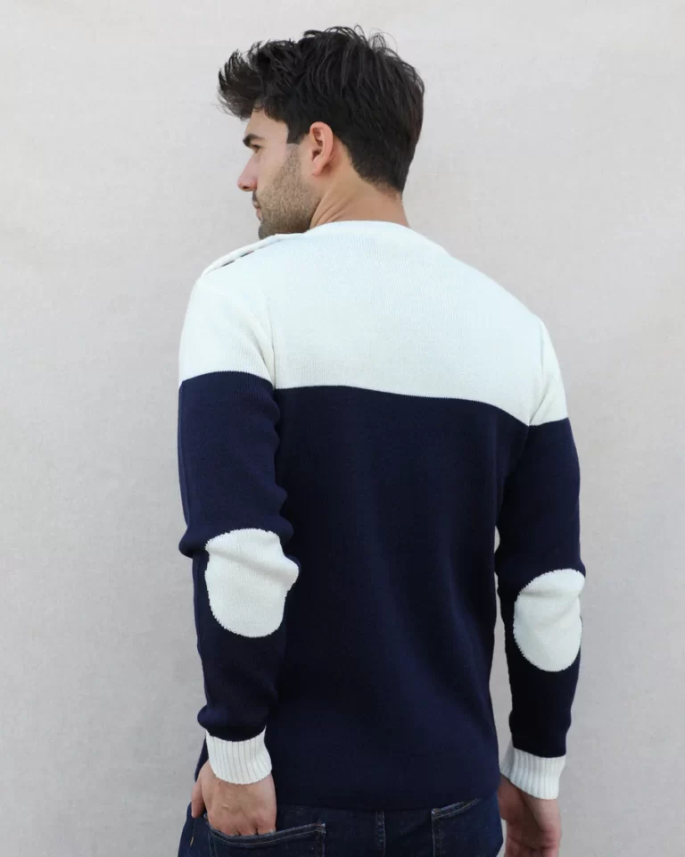 Maison FT - Pull Laine de Mérinos et Acrylique | Martin Bicolore