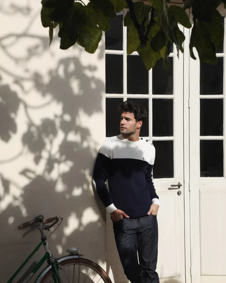 Maison FT - Pull Laine de Mérinos et Acrylique | Martin Bicolore