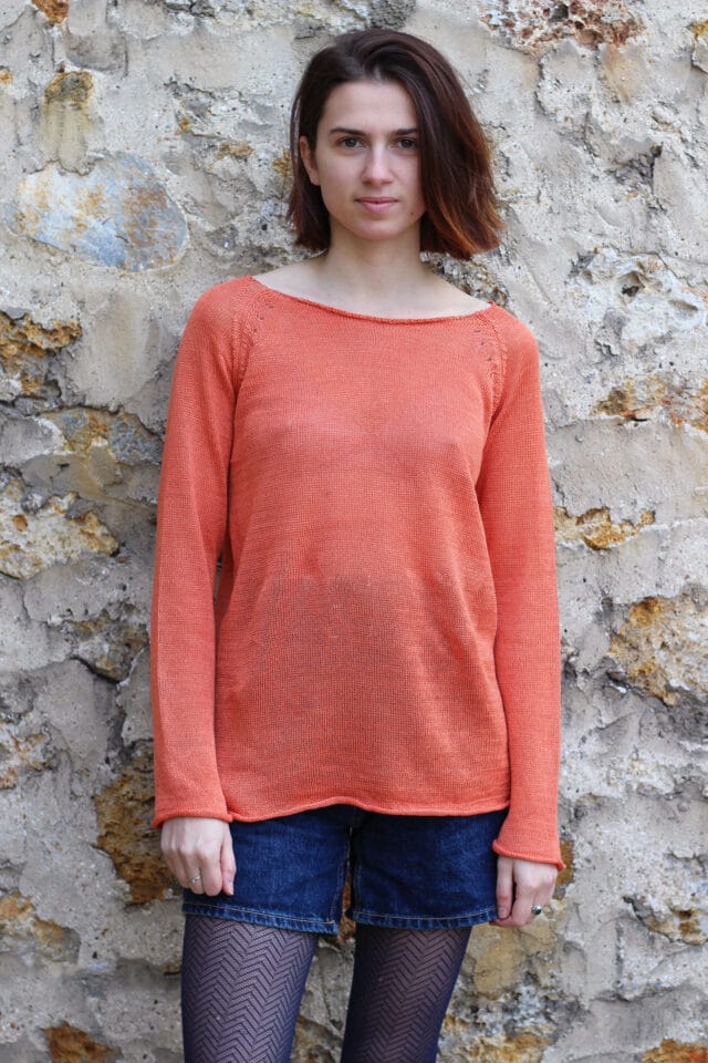 plusdepulls pull oseille citrouille 7 Plusdepulls - Pull Oseille Citrouille
