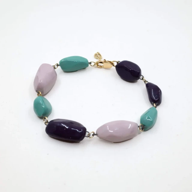 bracelet_caillou_mauve_vert