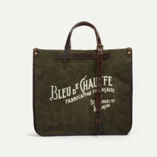 Bleu de Chauffe - Cabas BAZAR – Kaki Foncé stonewashed