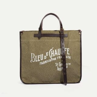 Bleu de Chauffe - Cabas BAZAR – Kaki US stonewashed
