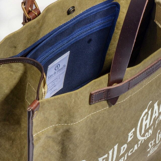 Bleu De Chauffe - Cabas BAZAR - Kaki US stonewashed