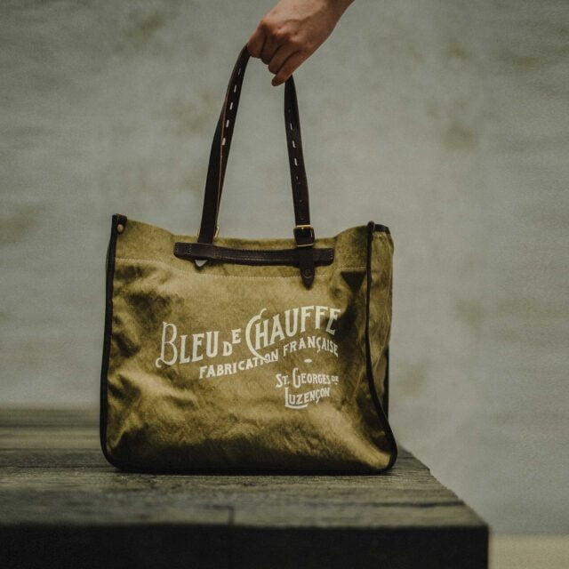 Bleu De Chauffe - Cabas BAZAR - Kaki US stonewashed