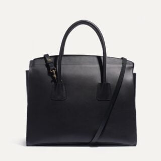Bleu de Chauffe - Cabas business Dalva – Noir
