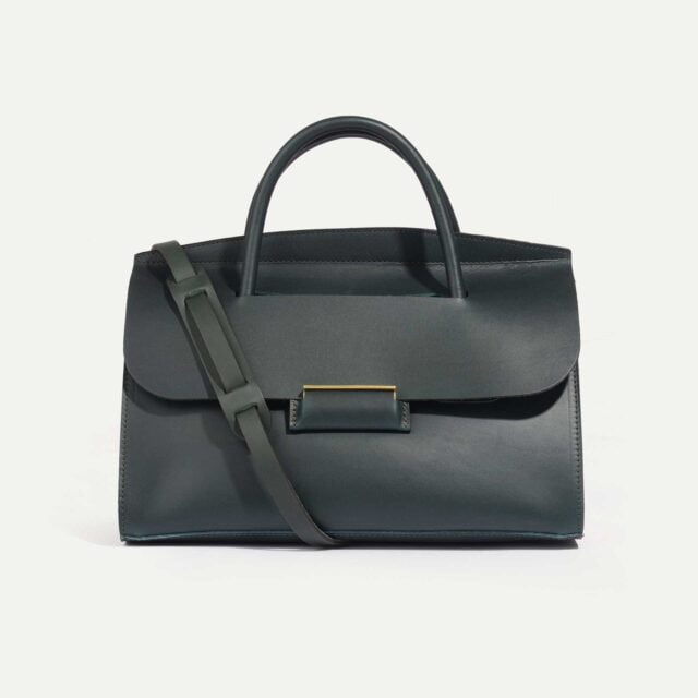 Bleu de Chauffe - Cabas Origami M - Bleu Paon - new