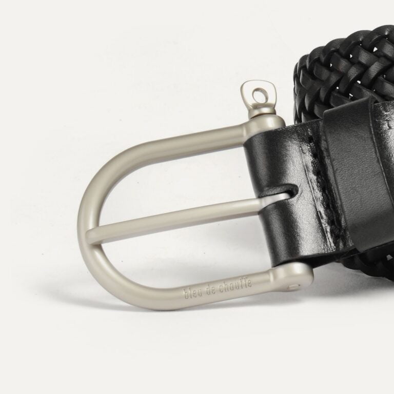 Bleu De Chauffe - Ceinture Manille Tressée - Noir