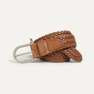 Bleu de Chauffe - Ceinture Manille Tressée  Pain brûlé