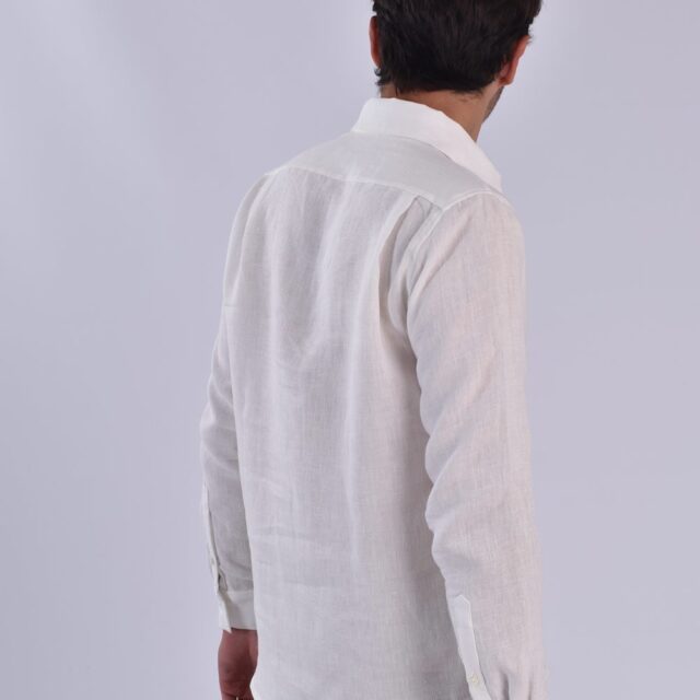 Aatise - chemise blanche zeus 100% lin uni made in france