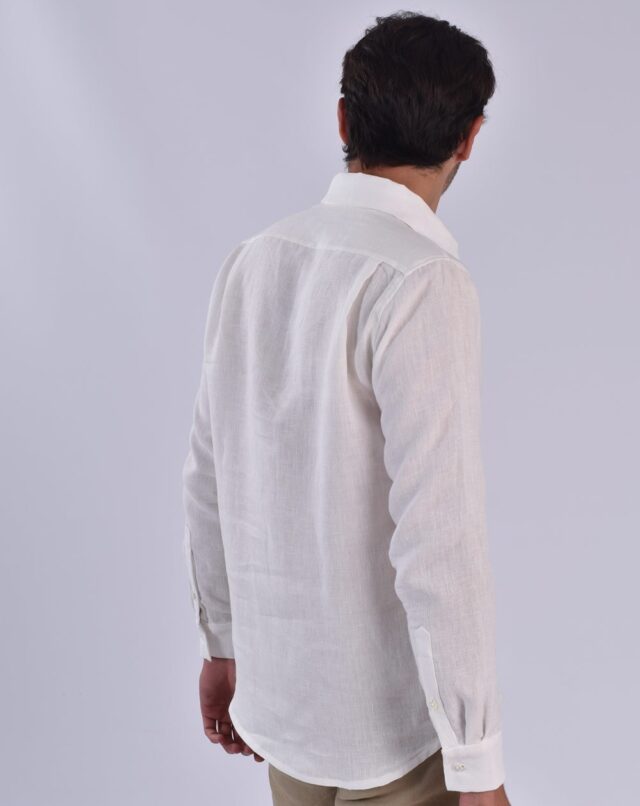 Aatise - chemise blanche zeus 100% lin uni made in france