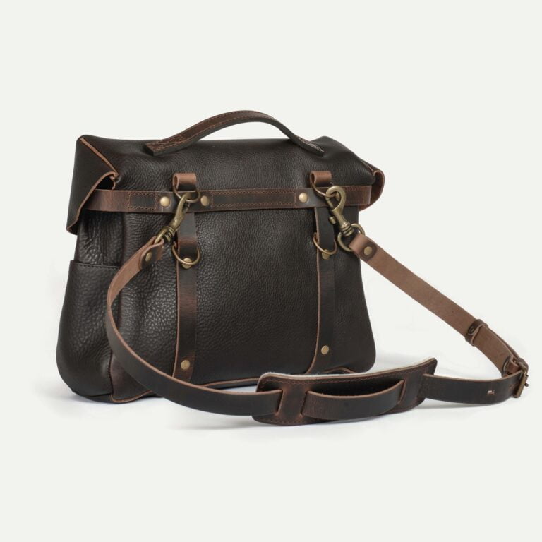 Bleu De Chauffe - Eclair Heroes - Sac moto cuir Marron brun