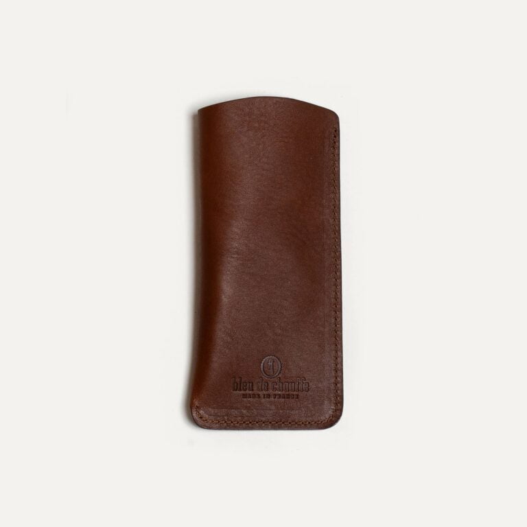 Bleu De Chauffe - Etui Lunette Binocle - Brun ambré