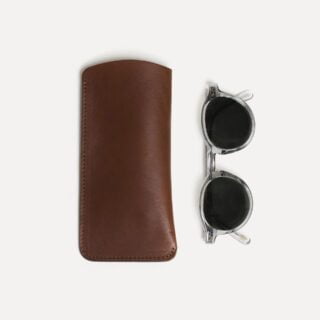 Bleu de Chauffe - Etui Lunette Binocle  Brun ambré