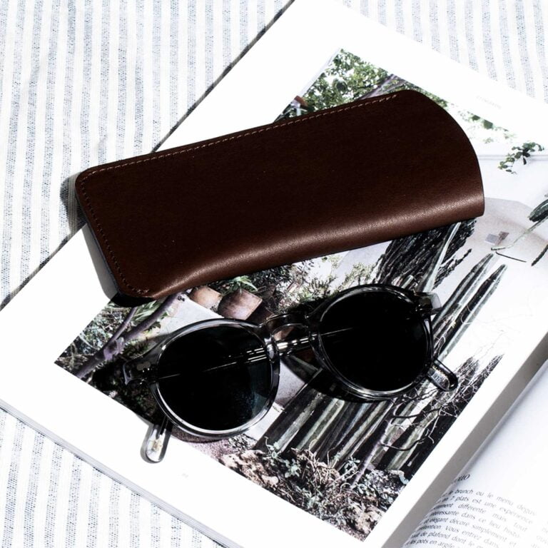 Bleu De Chauffe - Etui Lunette Binocle - Marron Brun