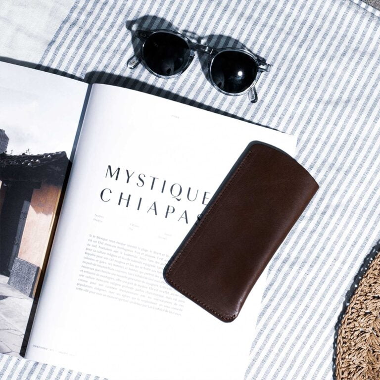Bleu De Chauffe - Etui Lunette Binocle - Marron Brun