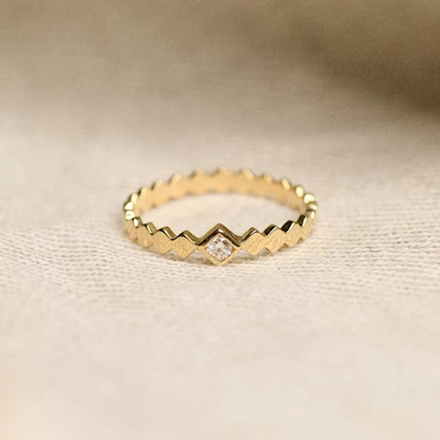Gemografic - Bague Kalei Solitaire Serti Clos