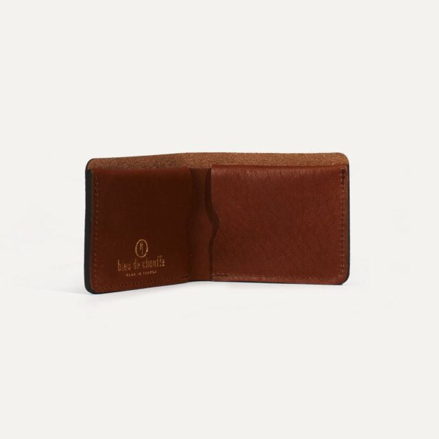 Bleu De Chauffe - Portefeuille Peze - Brun ambré