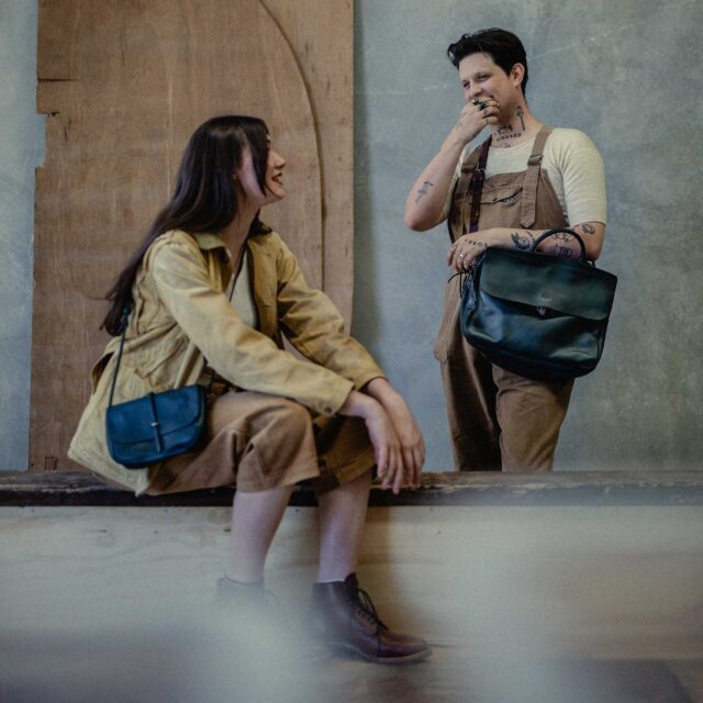 Bleu De Chauffe - Sac postier Pastiche - Noir