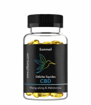 Gélules liquides CBD-CBN Sommeil par la marque Olikana Olikana - Gélules liquides CBD-CBN Sommeil