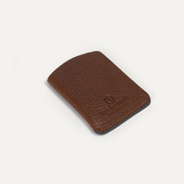 Bleu De Chauffe - Porte cartes visites Intro - Brun ambré