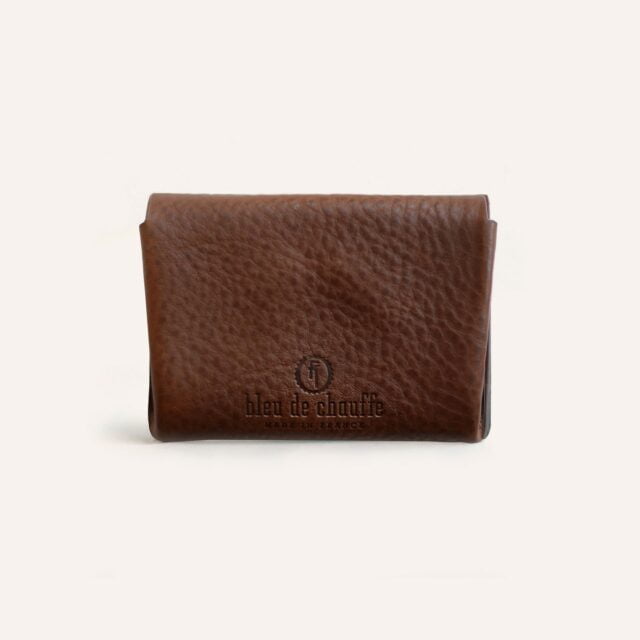 Bleu De Chauffe - Porte monnaie du cordonnier Talbin - Brun ambré
