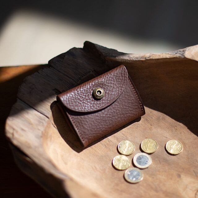 Bleu De Chauffe - Porte monnaie du cordonnier Talbin - Brun ambré