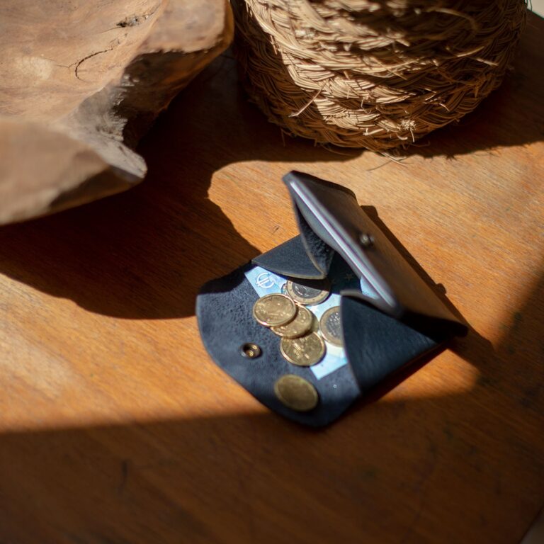 Bleu De Chauffe - Porte monnaie du cordonnier Talbin - Bleu Marin