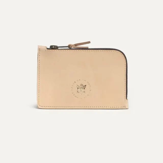 Bleu de Chauffe - Porte Monnaie JUGURTHA – Bleu de Chauffe x Élysée / Naturel