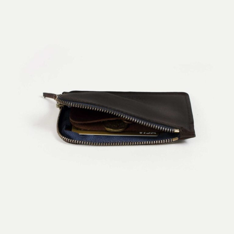 Bleu De Chauffe - Porte monnaie zippé Pognon / L - Marron Brun